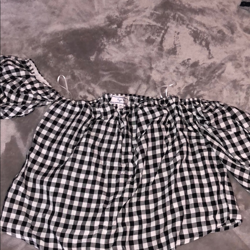 Off the shoulder light weight blouse